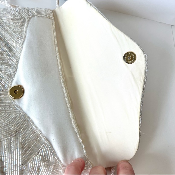 Vintage DELILL Beaded Evening Clutch Crossbody Bag - Picture 7 of 16